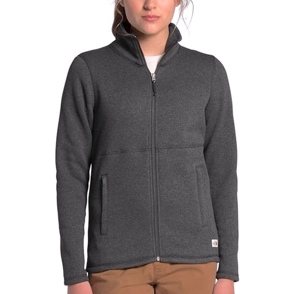 Women’s‎ North Face Gray Knit Full Zip Jacket XS